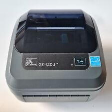Used, Zebra GK420d Thermal Label Printer with Power Supply USB Cable 4x6" Labels 782N for sale  Shipping to South Africa