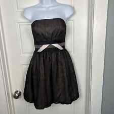 BCBGENERATION Dress Size 6 Sheer Brown And Pink Strapless Bubble Hem, used for sale  Shipping to South Africa