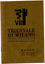 Viii triennale milano usato  Biella