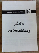 Werberatschlag lolita scheidew gebraucht kaufen  Postbauer-Heng