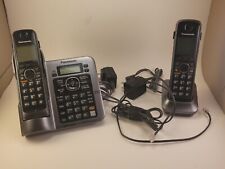 Telefônica Panasonic KX-TG7641 sem fio secretária eletrônica Bluetooth 2 aparelhos comprar usado  Enviando para Brazil