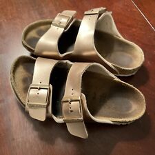 Sandália Birkenstock Meninas Arizona Ouro Rosa Metálica Crianças Pequenas UE 33 EUA 2 comprar usado  Enviando para Brazil