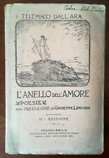 Dall'Ara Telemaco Lipparini, L'anello dell'amore. Poesia. Reggio Emilia, 1917., usado comprar usado  Enviando para Brazil