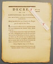 1793 décret convention d'occasion  Lyon III