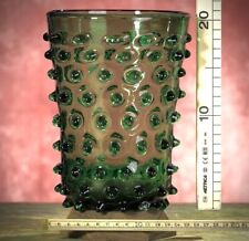 Studded vase glass for sale  Shipping to Ireland