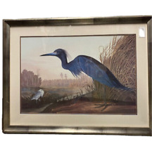 Framed blue heron for sale  Dublin