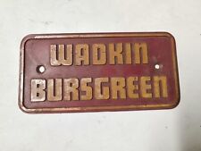 Wadkin bursgreen name for sale  Shipping to Ireland