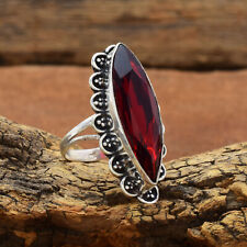 Garnet 925 Sterling Silver Handmade Ring Mother's Day Jewelry All Size SB-20 for sale  Shipping to South Africa