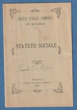 Budrio statuto societa usato  Bologna