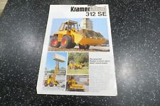 Kramer 312se leaflet for sale  ANNAN