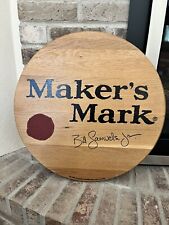 Used, 2009 Makers Mark Whiskey Barrel Top Wood Sign Bar Man Cave Home Décor for sale  Shipping to South Africa