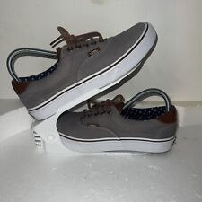 Used, Vans Era 59 C&L Frost Grey Men’s Chevron Canvas Trainers UK Size 7 for sale  Shipping to South Africa