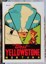 Original west yellowstone for sale  Sacramento