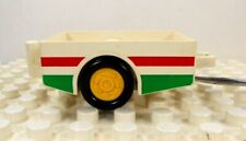 Lego Duplo Item Carro Trailer/Carrinho 2x4 2 Rodas Branco com Vermelho/Verde, usado comprar usado  Enviando para Brazil