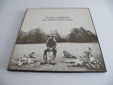 GEORGE HARRISON 'ALL THINGS MUST PASS' 3LP BOX SET UK APPLE 1981 REISSUE BEATLES, usado comprar usado  Enviando para Brazil