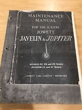 Maintenance manual jowett for sale  Norman
