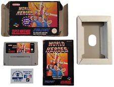 World Heroes FAH in box Super Nintendo SNES tested functional, usado comprar usado  Enviando para Brazil