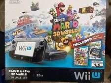Nintendo Wii U 32 GB Super Mario 3D World Deluxe Set - Negro-Usado en Caja. segunda mano  Embacar hacia Argentina