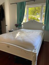 white full sized bed frame for sale  San Diego