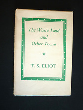 T S Eliot. The Waste Land and Other Poems. HB in DJ. 1956 8th impression. VG segunda mano  Embacar hacia Mexico