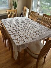 Vintage tablecloth crocheted for sale  Spencerport