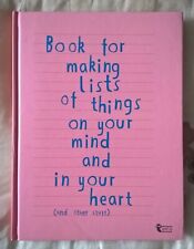 Usado, BOOK for making lists of things on  your mind and in your heart - Danish idea. comprar usado  Enviando para Brazil