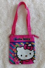 Bolsa tiracolo Hello Kitty rosa com zíper superior alça ajustável bolsa infantil meninas nova sem etiquetas comprar usado  Enviando para Brazil