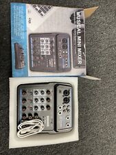 4 Channel Mini Audio Mixer BT USB DJ Mixing Console Sound Card Studio Mixer Q9W0 for sale  Shipping to South Africa