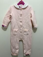 Baby Girls Designer Ted Baker Pink Quilted Lined Romper Pram Suit 18-24m🎀 for sale  Shipping to South Africa