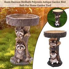 Resin raccoon birdbath for sale  Dayton
