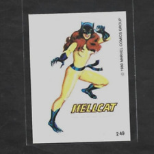 1980 Spanish Marvel Superheroes #249 HELLCAT Candy Bar Pegatina de inserción segunda mano  Embacar hacia Argentina