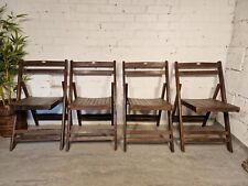 Vintage Indian Hardwood Folding Events Chairs Wedding Garden Dining Patio Bistro for sale  Shipping to South Africa