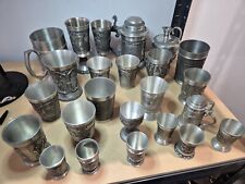 Pewter joblot tankards for sale  HULL