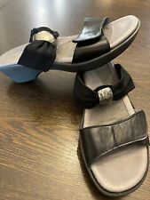 NAOT Sandals Vineyard Pinotage Black Wedge Two Strap Women's EU 37US 6 for sale  Shipping to South Africa