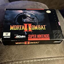 Mortal Kombat II 2 SNES com Caixa/Bandeja/Folheto Autêntico Pôster Caixa Limpa!! comprar usado  Enviando para Brazil