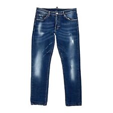 Używany, Dsquared2 Cool Guy Jeans Niebieskie Męskie Slim Taper Jeans Rozmiar 48 Distressed na sprzedaż  PL