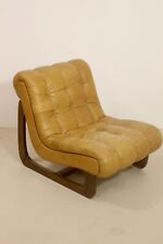 Fauteuil cuir camel d'occasion  Lamorlaye