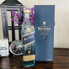 Botella y estuche de whisky escocés Johnnie Walker Blue Label botella vacía, usado segunda mano  Embacar hacia Argentina