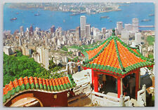 Postal Hong Kong y Kowloon from the Peak 1980 de colección (200) segunda mano  Embacar hacia Argentina