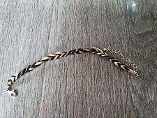 Black gold bracelet for sale  LEICESTER