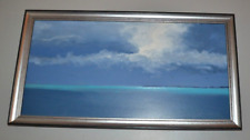 Used, Original Oil Painting of Storm Approaching Bermuda by Artist Joseph Sweeney for sale  Shipping to South Africa