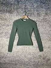 Aritzia Babaton Sculpt Knit Long Sleeve Green Size XS for sale  Shipping to South Africa