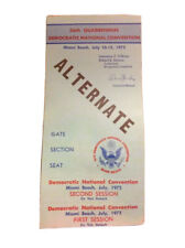 Ingresso 1972 Convenção Nacional Democrata Delegado Alternativo George McGovern comprar usado  Enviando para Brazil