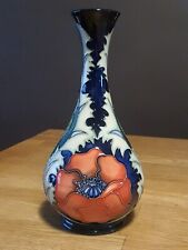 Moorcroft poppy vase for sale  ILFORD