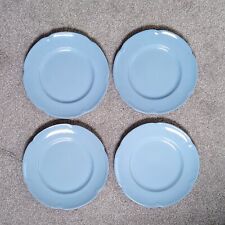 Set of 4 Vintage Johnson Brothers Pastel Blue Dinner Plates 25cm Like Grey Dawn for sale  Shipping to South Africa