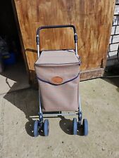 The Sholley Trolley Shol-Eco -Brown/pale Check -  6 Wheels Foldable Walking Aid for sale  Shipping to South Africa