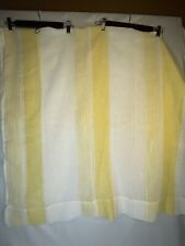 Conjunto de 2 cortinas transparentes listras verticais amarelo e branco Central Park 41x108 pol comprar usado  Enviando para Brazil