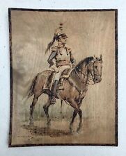 Soldier horseback pyrography for sale  Shipping to Ireland