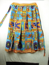 Ethnic African Print Wrap Maxi Skirt Length 40" Waist 36" for sale  Shipping to South Africa