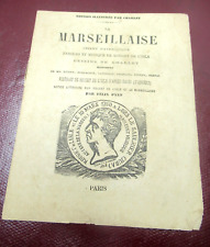 Brochure marseillaise chant d'occasion  Coulaines